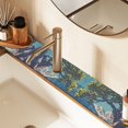 thumbnail image 2 of Yayeee Faucet Mat for Kitchen Sink 30" Diatomite Long Splash Guard Pad, Blue Tree, 2 of 7