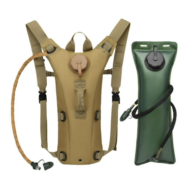 Almencla 8L Backpack with 3L Bladder for Running Race Backpacking Khaki