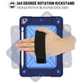 thumbnail image 4 of iPad Air 2 Shockproof Case, iPad Pro 9.7 Case, Dteck Heavy Duty Rugged 3 Layer Full Body Protection Case Kickstand with Shoulder Strap, Hand Strap, Navy/Blue, 4 of 7