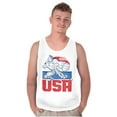 thumbnail image 4 of Street Fighter American Guile USA Men Big & Tall Tank Top Brisco Brands 3X, 4 of 5