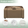 thumbnail image 4 of Xoenoiee Labrador Paw Print Ottoman Cover Square, Stretch Square Ottoman Covers Slipcover, Soft Jacquard Cover for Storage Stool, Footstool Protection for Living Room, S, 4 of 7