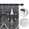 thumbnail image 4 of Blackout Kids Curtains,Black and White Geometric Boho Pattern Childrens Insulated Curtains Set Of 2,Bedroom Essentials,Toddler Room Decor 52x84in(132x213cm), 4 of 5