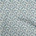 thumbnail image 1 of oneOone Polyester Spandex Medium Blue Fabric Floral Quilting Supplies Print Sewing Fabric By The Yard 56 Inch Wide, 1 of 5