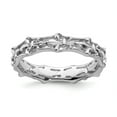 thumbnail image 1 of Sterling Silver Stackable Expressions Polished Fleur De Lis Ring - Size 6, 1 of 3