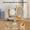 thumbnail image 6 of CATLK Cat Bed Capsule, Unique Cat Shelter, Large Wooden Pet Cat House for Indoor Outdoor with Cat Scratcher,  Luxury Cat Nest Bed  & Furniture for Kitten Sleeping, Wood, 6 of 9