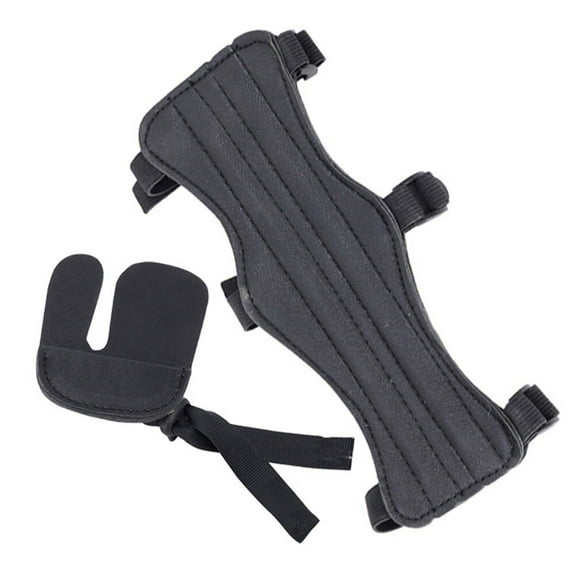 Professional Arm Guard for Protection Made of PU Black Color Washable and Practical 1 Set