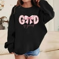 thumbnail image 2 of Byoo Toddler Girls Graphic Hoodie Bow Print Hooded Sweatshirt Long Sleeves Pullover Top, 2 of 4