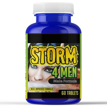Storm4Men Male Testosterone Booster, Stamina Best Energy 60 Tablets