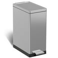 thumbnail image 2 of Simplykleen 45Liter/11.9Gallon Rectangular Hands-Free Kitchen Step Trash Can with Soft-Close Lid, Brushed Stainless Steel with Lid for Kitchen Home Office Bedroom Living Room, 2 of 8