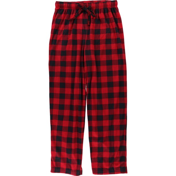 Pantalones de pijama a cuadros Club Room para hombre rojo grande