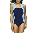 thumbnail image 2 of Women Charming Color Block Swimwear Padded Trendy One Piece Bathing Suits, 2 of 4