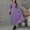 *Purple, variant on ClodeEU Womens Ribbed Grewneck Long Sleeve Midi Dress,Elegant Fall A Line Tunic Flowy Midi Dress Purple,Womens Plus S