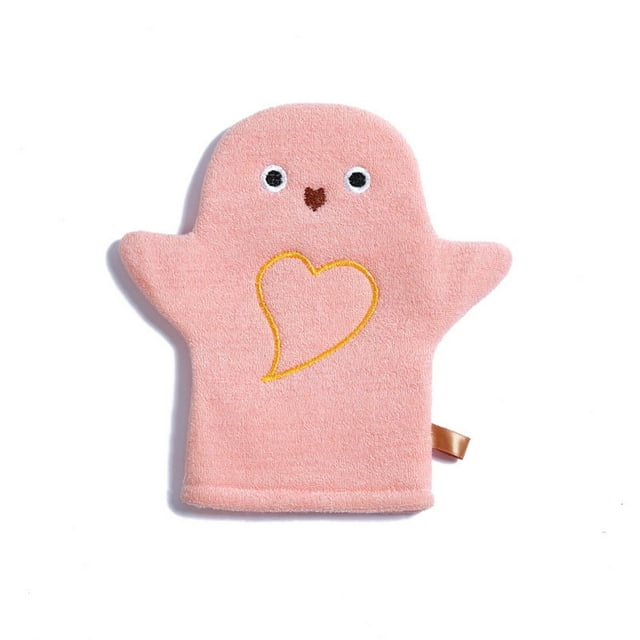 Kids Body Wash Bath Body Scrubbers Kids Wash Mitts for Bath Kids Washing Mitt for Bath Soft Scrub Wash Mitts Double-Sided In Cute Animals Style Baby Body Wash