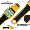 thumbnail image 5 of BinyaTools Magnetic Wristband with 9 Neodymium Magnets for Screws Nails Drill Bits, Yellow, 17.9 x 3.9 inches, 5 of 7