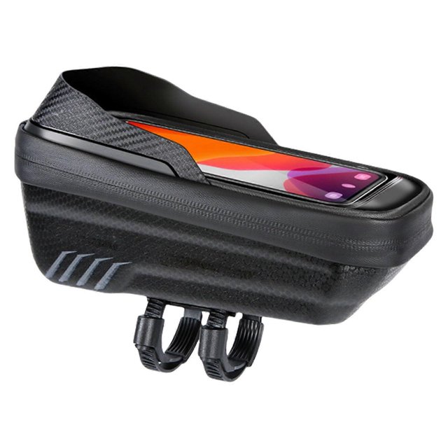 Durable bicycle handlebar bag, large capacity, tube, bike bag, commuter, bicycle accessories, lightweight front bag black Ref: 5954