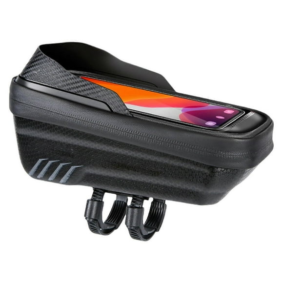 Durable bicycle handlebar bag, large capacity, tube, bike bag, commuter, bicycle accessories, lightweight front bag black Ref: 5954