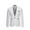 White, variant on Azrian Men's Business Plaid Coat Men's Fashion England Solid Color Casual Single Breasted Suit