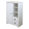 South Shore Fundy Tide Armoire with Drawers in Pure White