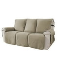 thumbnail image 5 of Lavish Cover 100% Waterproof Recliner Sofa Cover, 3 Pieces Non-Slip Recliner Couch Slipcovers, Washable Furniture Protector with Pockets & Elastic Straps for Kids Pets, 3 Seaters, Khaki, 5 of 8