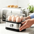 thumbnail image 4 of Multifunctional Egg Steamer with Clear Lid, Electric Egg Cooker 6 Egg Capacity Auto Shutoff, Kitchen Egg Steaming Pot, Compact Household Egg Steaming Pot for Soft Medium Hard Boiled Eggs (1pcs), 4 of 7