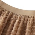 thumbnail image 5 of vigerkar Women's A-Line Fairy Elastic Waist Casual Midi Skirt Khaki, L, 5 of 8