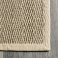 thumbnail image 2 of nuLOOM Larnaca Seagrass Herringbone Indoor/Outdoor Area Rug, 8' x 10', Natural, 2 of 4