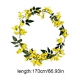thumbnail image 3 of Dvumao 67 in Artificial Bougainvillea Flower Garland, Silk Faux Hanging Vine for Outdoor Porch, 3 of 6