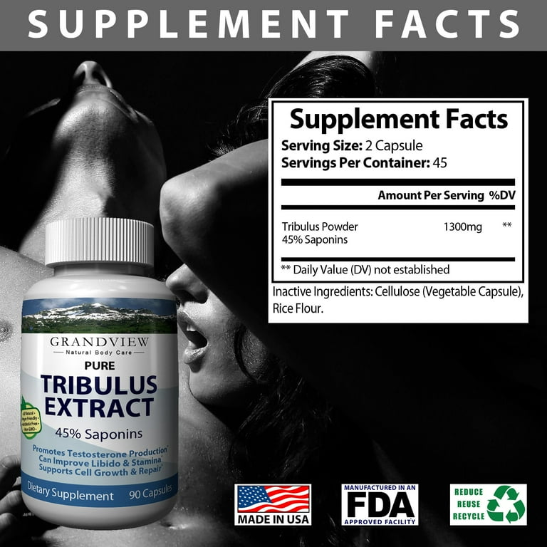 Tribulus Pure All Natural 100 Pure Helps Balance Hormone