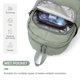 thumbnail image 4 of Mochila deportiva Coofay impermeable con compartimento para zapatos, 20 L, color verde, 4 of 8