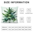 thumbnail image 5 of GOSMITH Watercolor Christmas Tree Pillow Covers Rustic Green Pine Tree Print Outdoor Winter Christmas Decorative Throw Pillows Farmhouse Pillowcases Cushion Case Decor for Sofa Couch Bed, 5 of 5