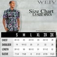 thumbnail image 5 of Men Hawaiian Shirt Vacation Short Sleeve Casual Button Down Shirts Summer Beach Shirt, 5 of 5