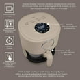 thumbnail image 5 of COOK WITH COLOR Air Fryer, 4Qt Glass Air Fryer, Stylish Kitchen Appliance, Sand, 5 of 8
