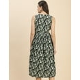 thumbnail image 4 of Moomaya Sleeveless Sweetheart Neck Flared Cotton Dress - Women's Trendy Dress, 4 of 9