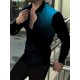 thumbnail image 1 of Camisa de hombre Camisa occidental Patrón de cuadros Estampado Solapa Azul Púrpura Verde Caqui Exterior Calle Moda Diseñador Casual Suave, 1 of 6