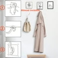 thumbnail image 2 of Wall Hooks Robe Towel Hooks - 26 Packs Transparent Waterproof Sticky Hooks Oilproof Seamless Shower Hooks Stick Coat Hooks, 2 of 5