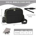 thumbnail image 6 of Bible Cover for Women - Stylish Large Bible Covers - Bible Case with Handles - Bible Bag Journal Case - Bible Carrying Case for Women - Bible Gift - Book Protector for Book Lovers, 6 of 7