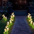 thumbnail image 6 of 4 Pack Solar Garden Lights Outdoor, Solar Flower Lights for Yard with Lighting Modes, Glowing Flowers & Stems, Auto ON/Off Outdoor Light for Garden Decoration,Yard Decor and Gift for Mother, 6 of 7