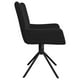 thumbnail image 5 of Sillas de comedor VidaXL, modernas, giratorias, juego de 2 unidades, de terciopelo negro, 5 of 9