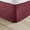 Burgundy, variant on Alive Pixels Bed Skirt White Solid 100% Cotton Split Corner 1Pc 18 inch Drop 600TC (King, White)