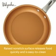 thumbnail image 3 of Ayesha Curry Home Collection Porcelain Enamel Nonstick Frying Pan Set, 2-Piece, Brown Sugar, 3 of 7