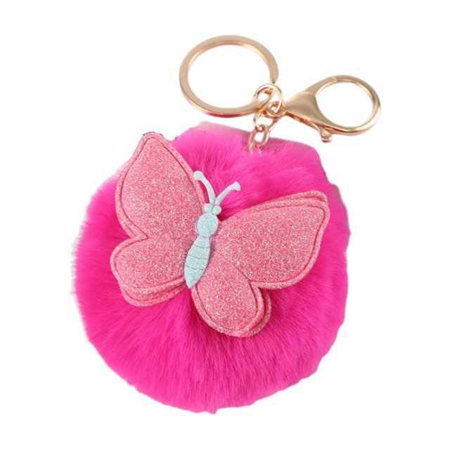 Sonducket Llavero para adultos y niños, decoración de moda, llavero portátil, bolso, colgante de cintura, llavero, llavero, accesorio de anillo Accesorios de disfraces Rosa roja Sonducket AP014327-04