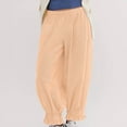 thumbnail image 6 of Jamicy Baggy Pants for Women Wide Leg Pants Low Rise Strip Free People Doop Loose Baggy Elastic Waist Trousers Fall Casual Trouser, 6 of 9