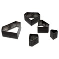 thumbnail image 3 of Miangastore Découpe Perforée en Cuir Noir 5 Pcs Formes Variées 1.5 Po, 3 of 8