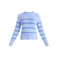 thumbnail image 3 of Free Assembly Women’s Cotton Saddle Shoulder Sweater with Long Sleeves, Sizes XS-3XL, 3 of 5