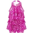 thumbnail image 3 of DPOIS Womens Sequin Latin Jazz Dance Jumpsuit Rose One Size, 3 of 7