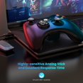 thumbnail image 3 of Wireless Controller for Xbox 360, 2.4GHZ Gamepad Joystick Wireless Controller Compatible with Xbox 360 and PC Windows 7,8,10,11 with Receiver (Black), 3 of 5
