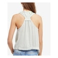 thumbnail image 2 of FREE PEOPLE Womens Green Embroidered Tank Sleeveless Top L, 2 of 2