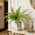 thumbnail image 4 of C Artificial Green Plant Bush For Indoor Outdoor Wall Garden Decor 23.62X22.83 Inch, 4 of 7
