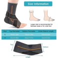 thumbnail image 4 of Ankle Brace Achilles Tendonitis Support, Ankle Foot Wrap Sleeve With Dual Strap, Plantar Fasciitis Compression Socks For Sports Protection Injury Reco, 4 of 5