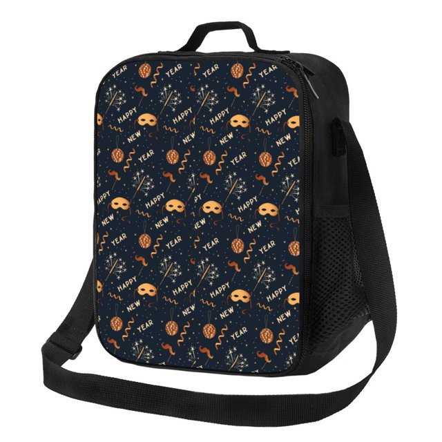 Balery New Year Caja de Almuerzo y Bolsa de Almuerzo para Hombres y Mujeres, Bolsa de Almuerzo Reutilizable con Gran Capacidad, Bolsa de Almuerzo Aislada